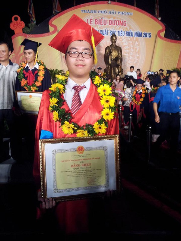 Nguyễn Công Thành – Chủ nhân Huy Chương Vàng Olympic Vật lý Quốc tế 2015 xuất sắc đạt 34/36 điểm ACT.
