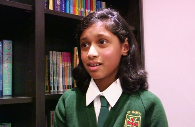 Anushka Binoy đạt điểm tối đa, 162, trong bài kiểm tra IQ của Mensa. Ảnh: BBC. 