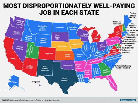 Sự bất tương xứng về những công việc lương cao tại Mỹ